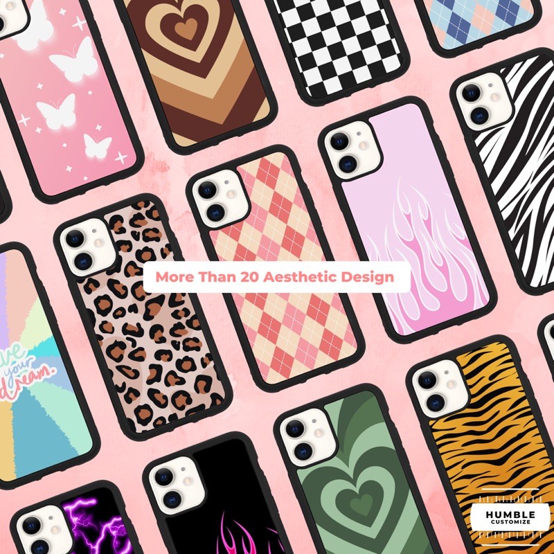Flame Fabric Animal Argyle Aesthetic Premium Case iPhone Samsung Xiaomi