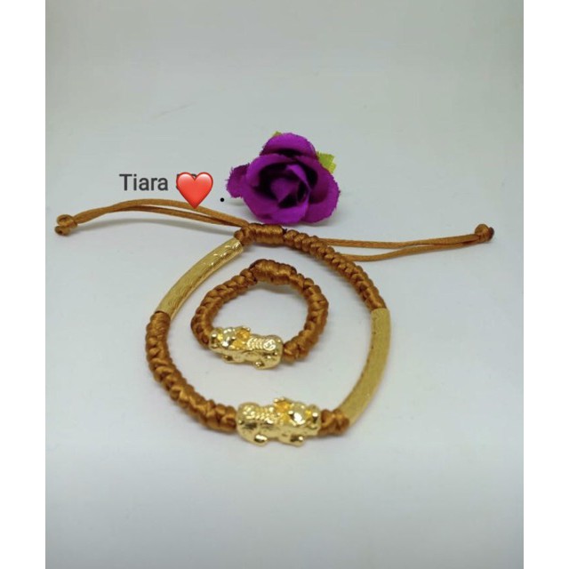 Gelang satu set denga cicin