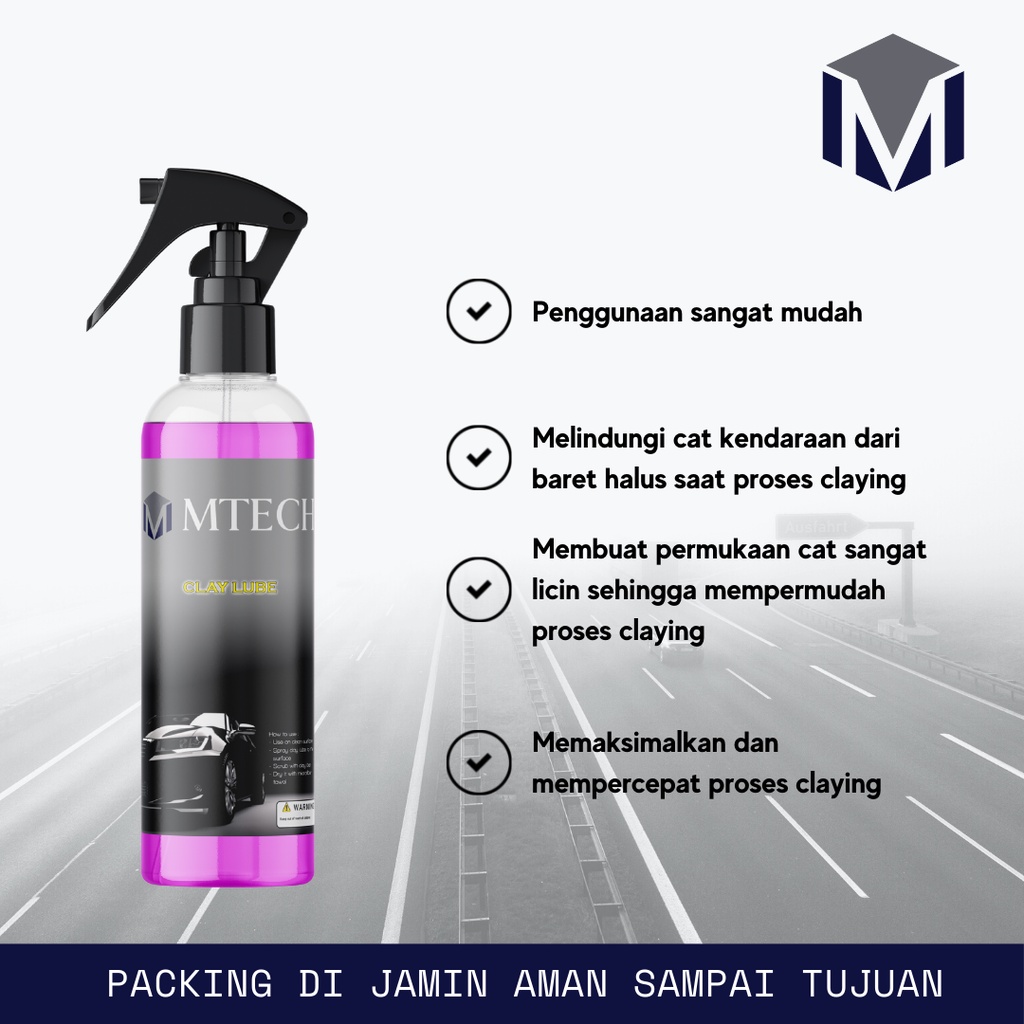 MTECH Clay Lubricant Clay Lube Cairan Clay Bar Poles Body Detailing Mobil