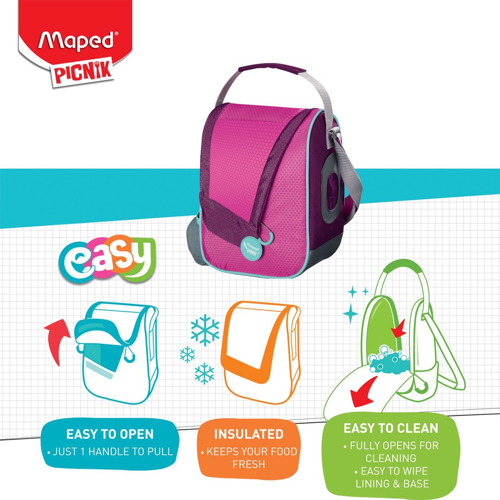 

Maped Lunch Sling Bag - Pink
