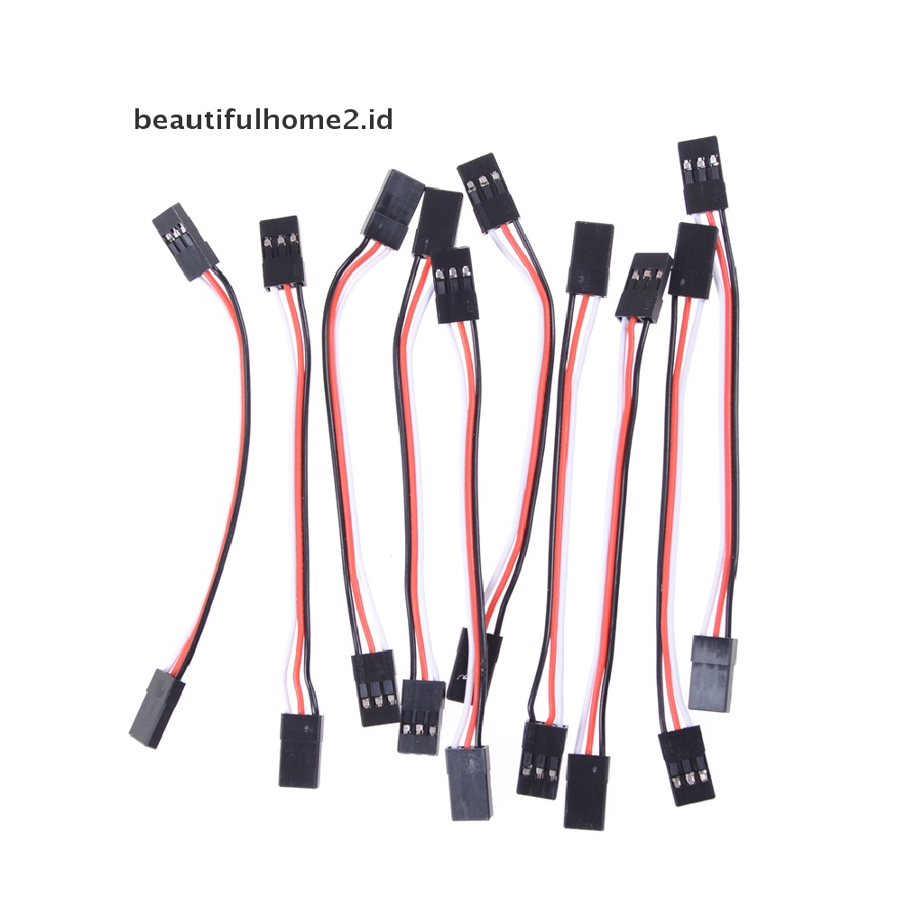 (Beautifulhome2.Id) 10pcs Kabel Extension Servo 26awg Ke Male Panjang 10cm