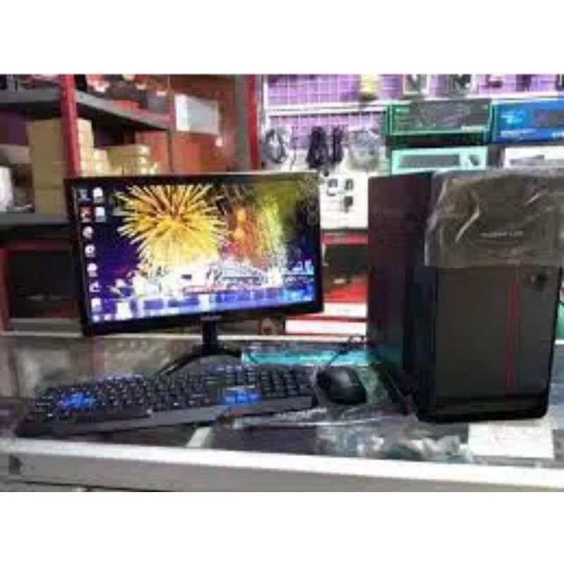 computer intel core i3 ram 4gb hdd 500gb led 19 inch fullset tinggal pake