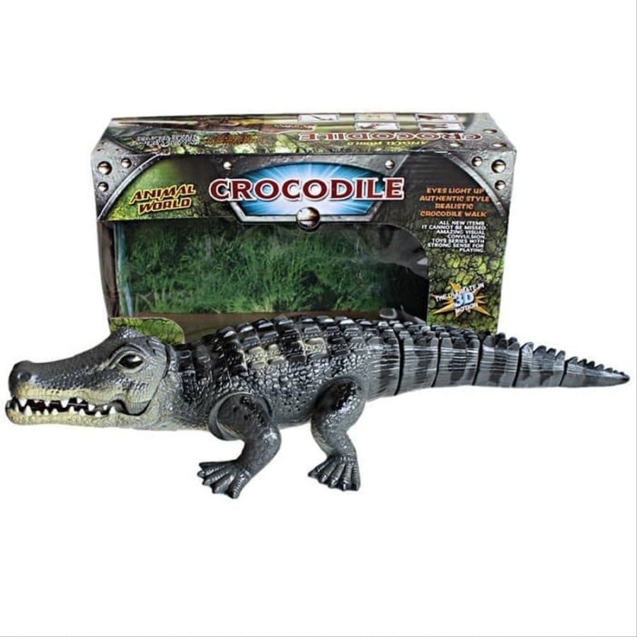 MWN Mainan Buaya Baterai - 3D Animal World Crocodile No.1048