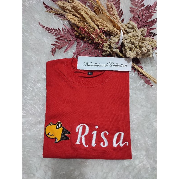 Kaos Anak Tangan Pendek Motif Dino Unisex GRATIS Custom Bordir Nama Request Chat