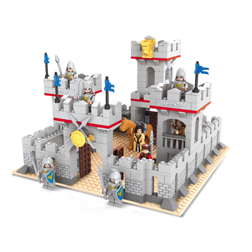 Mainan Lego Anak Ausini Model building kits compatible with  city castle 686 pcs 3D blocks model