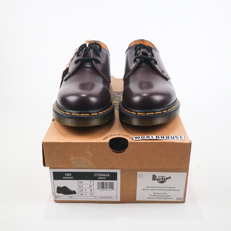 Dr martens 1461 Burgundy smooth 3 hole original