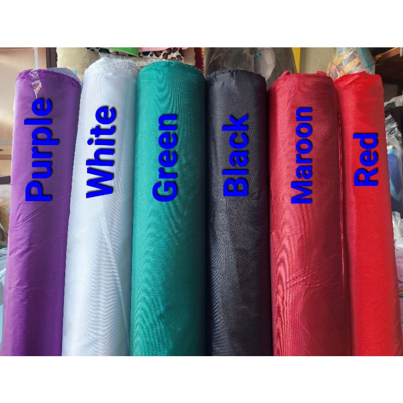 Kain Peles Furing Abutai Kahatex, Kain Satin, Kain Dekorasi