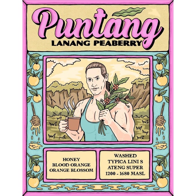 

Kopi Arabika PUNTANG LANANG PEABERRY (500 gr) Specialty Coffee Beans