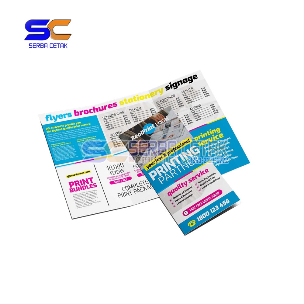 

Flyer Brosur Leaflet Custom Cetak Print A4 dan A5 Desain Custom 1 Sisi Maupun 2 Sisi HARGA PER RIM