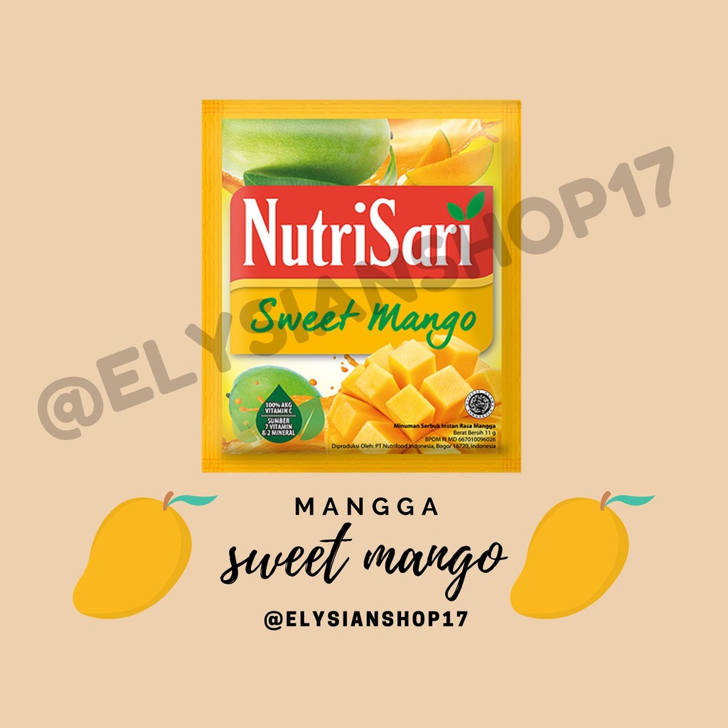 

Nutrisari Mangga / Sweet Mango 1 Sachet