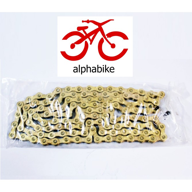 RANTAI SEPEDA PYC MTB 8 SPEED GOLD 116L CHAIN