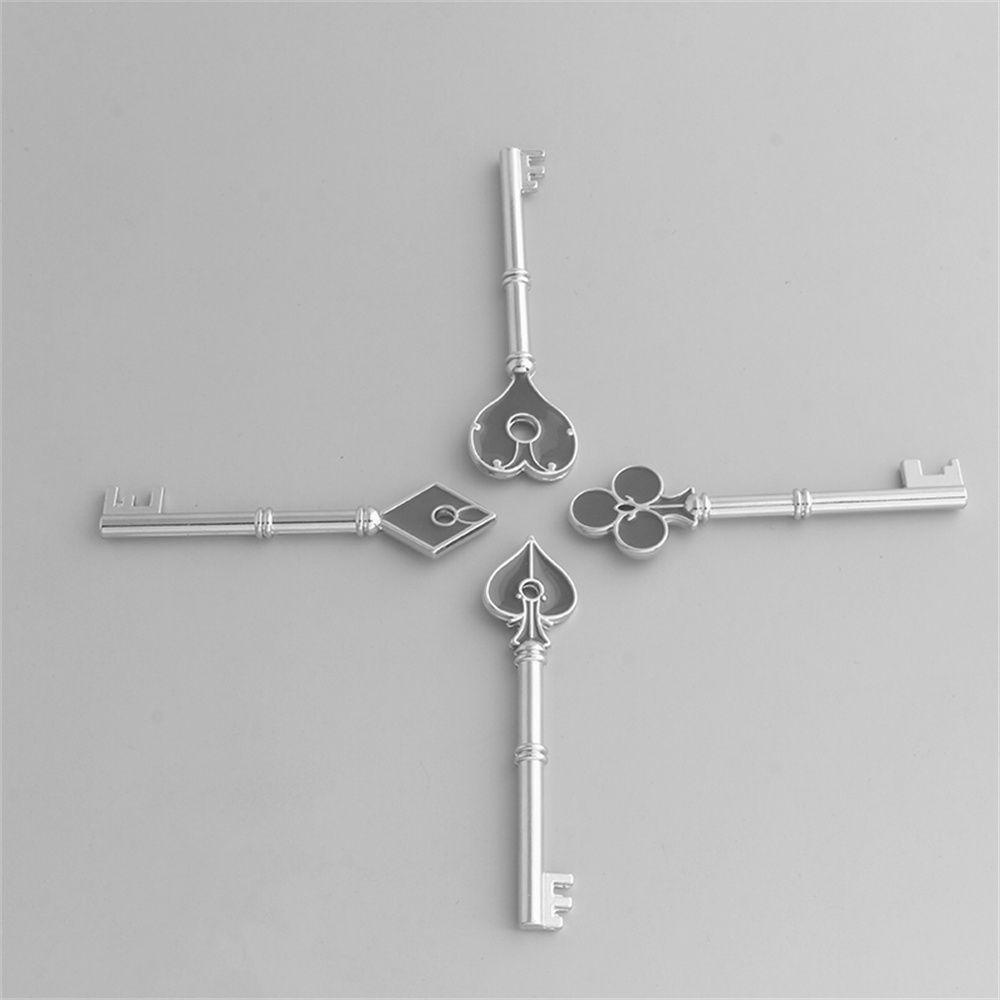 NEEDWAY Residen Evils 4Pcs Untuk Pria Untuk Fans Key Holder Gantungan Kunci Kunci Hati