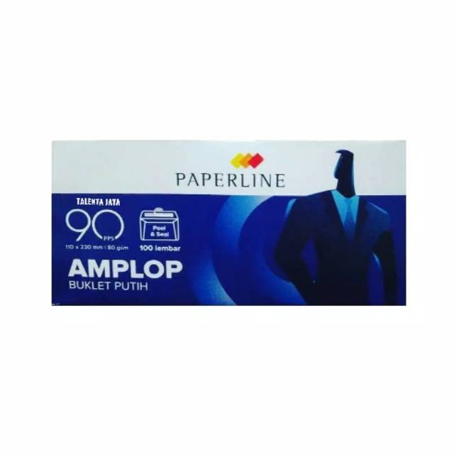 

AMPLOP PAPERLINE 90 PUTIH POLOS - 1 KOTAK