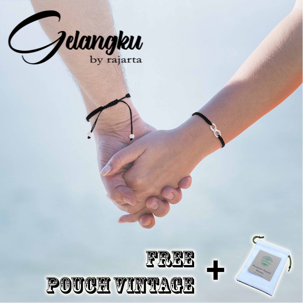 2Pcs Gelang Janji Persahabatan Hadiah Untuk Teman Pasangan Pacar