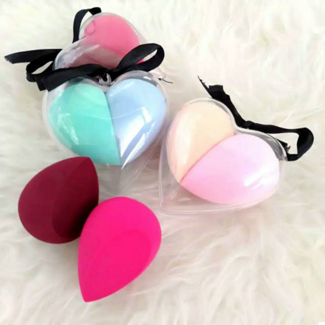 Caelash 2pcs/ Set Sponges Beauty Blender Love( RANDOM )