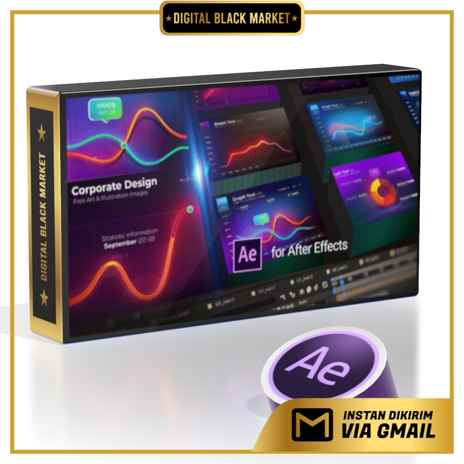 Graph Tool Infographics Сharts Bundle - After Effects Project Files