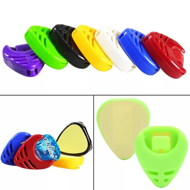 pick holder tempat pick dudukan pick gitar &amp; bass