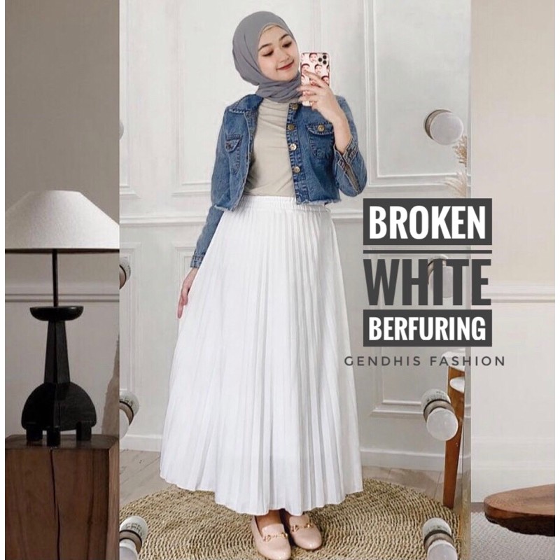 ROK PLISKET BROKEN WHITE BERFURING