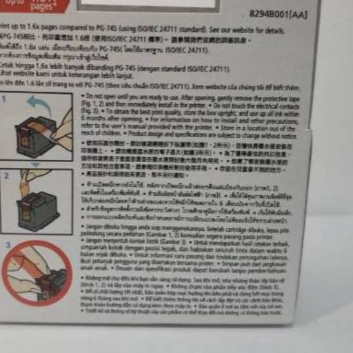 (kode-770) CANON INK PG745 XL BLACK - Tinta PG 745-XL Hitam - Cartridge PG 745 XL Original $$
