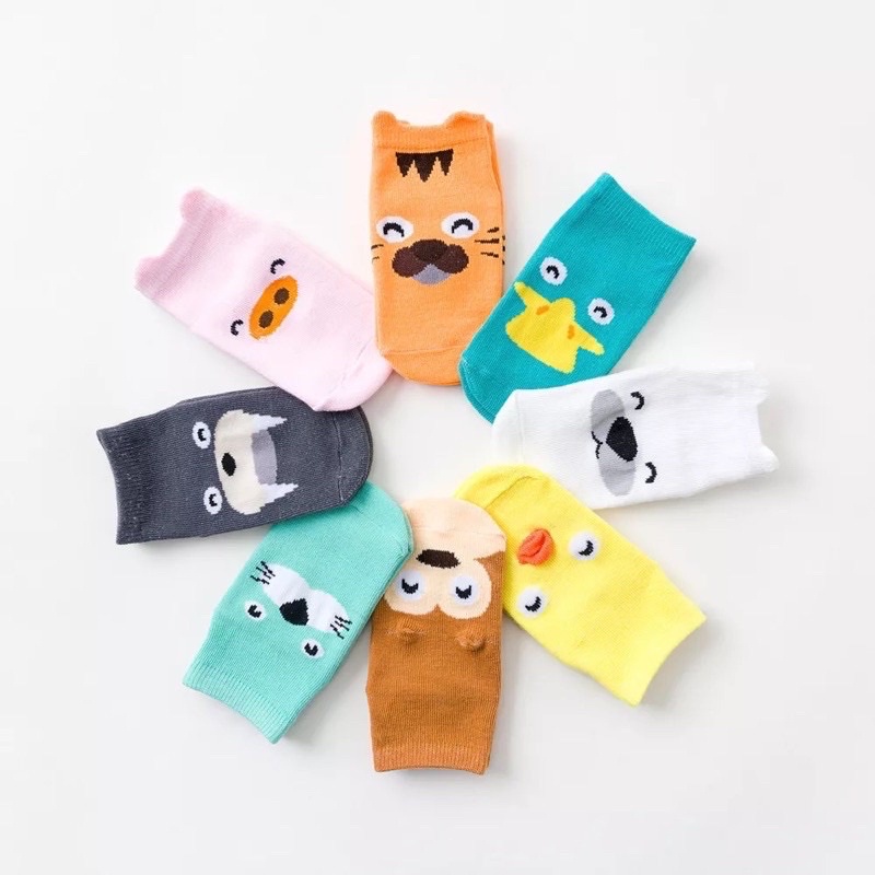 Kaos Kaki Anak Bayi Balita Newborn Laki Laki Perempua  Cute Animal Korea Lucu 3 D Kaus Kaki Bayi 3D