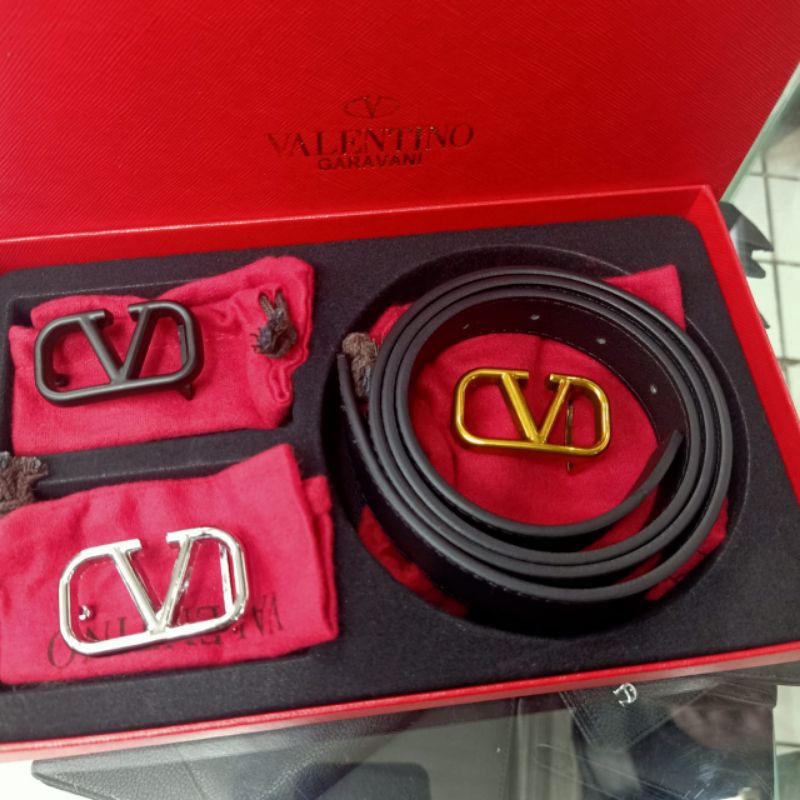 ikat pinggang valentino cantol 3 kepala belt wanita premium impor