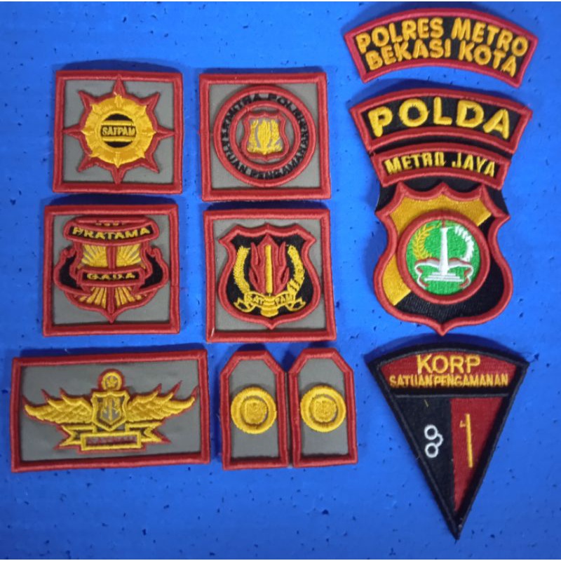 bordir atribut satpam