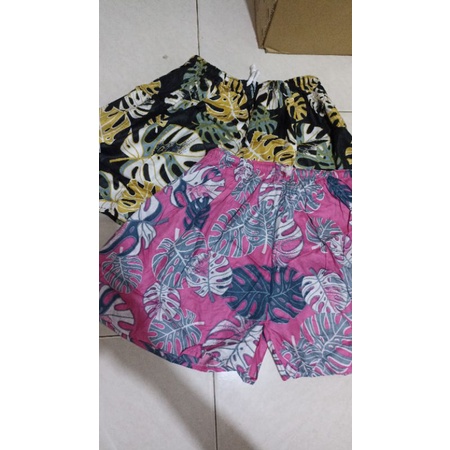 Celana Pendek Motif Bahan Rayon Bali