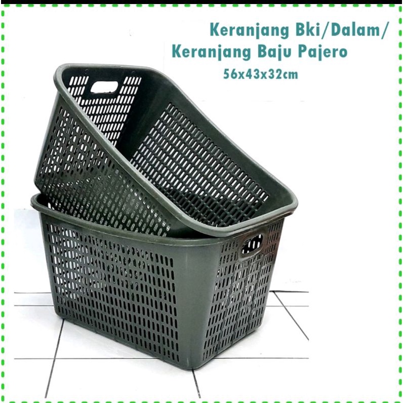 Keranjang baju Pajero tebal kuat  anti pecah / keranjang Pakaian besar jumbo / keranjang laundry / keranjang Serbaguna