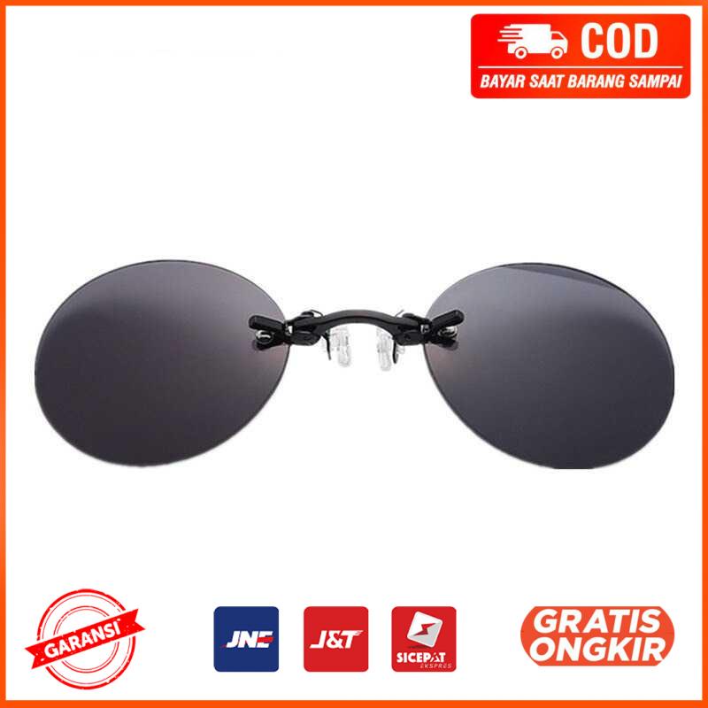 Lensa Klip Kacamata Clip on Sunglasses Matrix Morpheus WE548