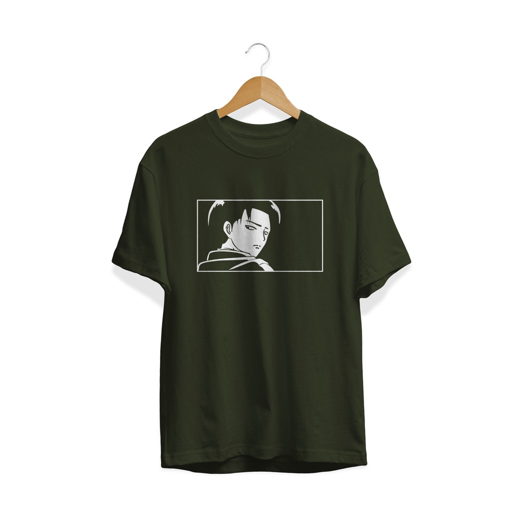 T'SHIRT BAJU KAOS ANIME  SNK LEVI ACKERMAN ATTACK ON TITAN SCOUTING LEGION PASUKAN PENGINTAI