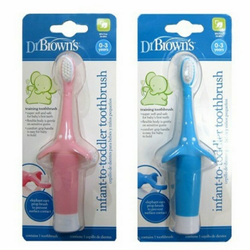 Makassar ! Dr Brown's Infant to Toddler Toothbrush - Sikat Gigi Bayi