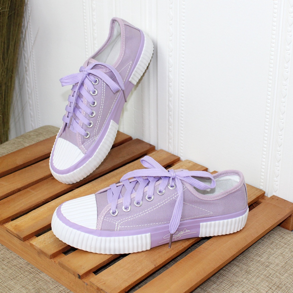 Free Box Sepatu NS058 Sneakers Wanita Kasual Kekinian Import Sepatu Termurah