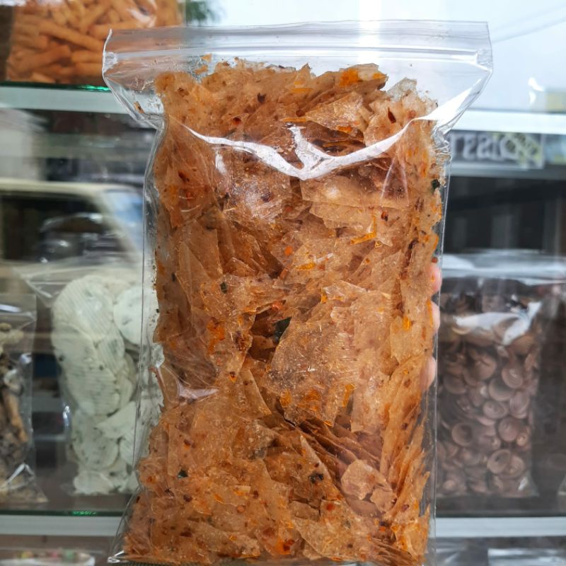 

kripca/keripik kaca pedas