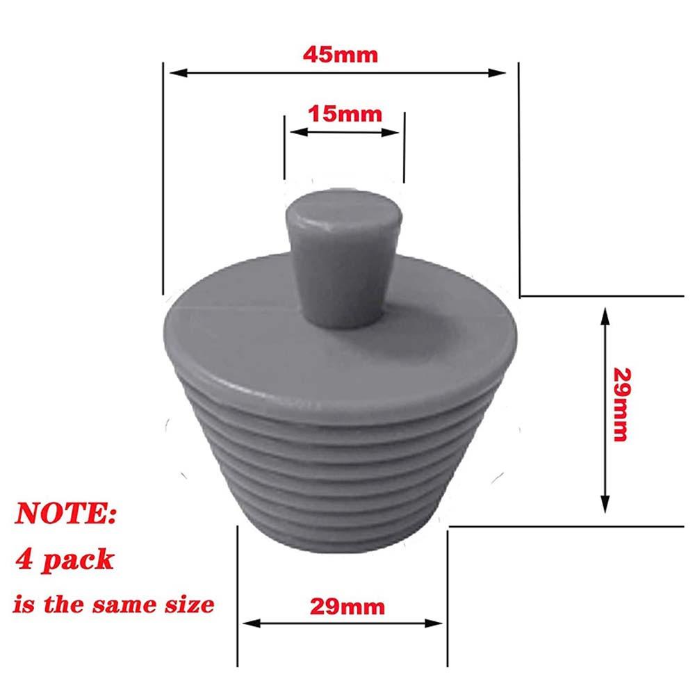 [Elegan] Stopper Pembuangan Bak Abu-Abu Universal Saluran Air Wastafel Kamar Mandi Hitam Laundry Tub Stopper