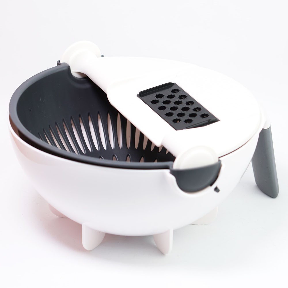 BEEMSK Parutan Serbaguna Mangkok Penampung Vegetable Slicer - PJ493 - White