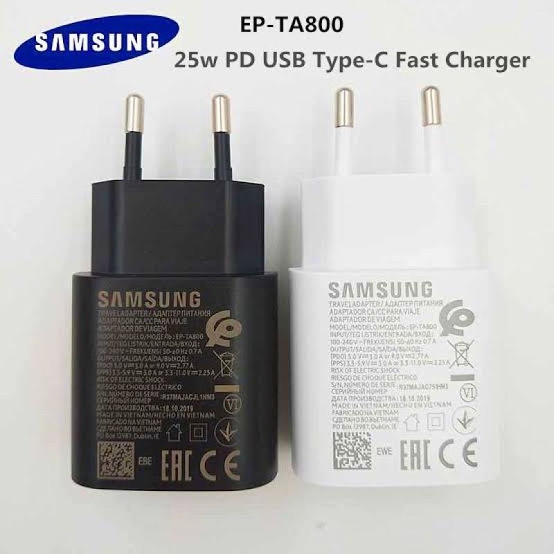 CHARGER / kepala charger original Samsung 25W konektor USB TYPE-C type A50/A70/A80/A90/S20/S21 dll