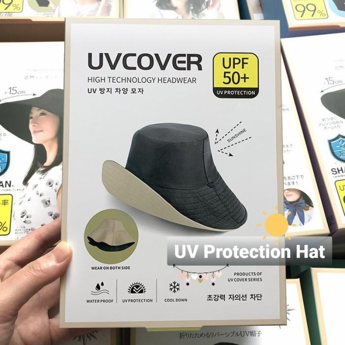 UV Protection Hat UV Cover Hat Topi Anti Sinar UV Wanita Pria Matahari
