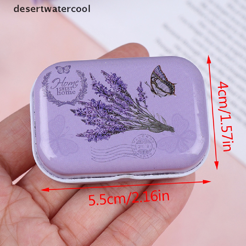 Kotak Penyimpanan Perhiasan / Permen mini Motif Lavender