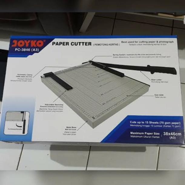 

Spesial Paper Cutter / Pemotong Kertas Uk. A3 Joyko Pc-3847 Bergaransi