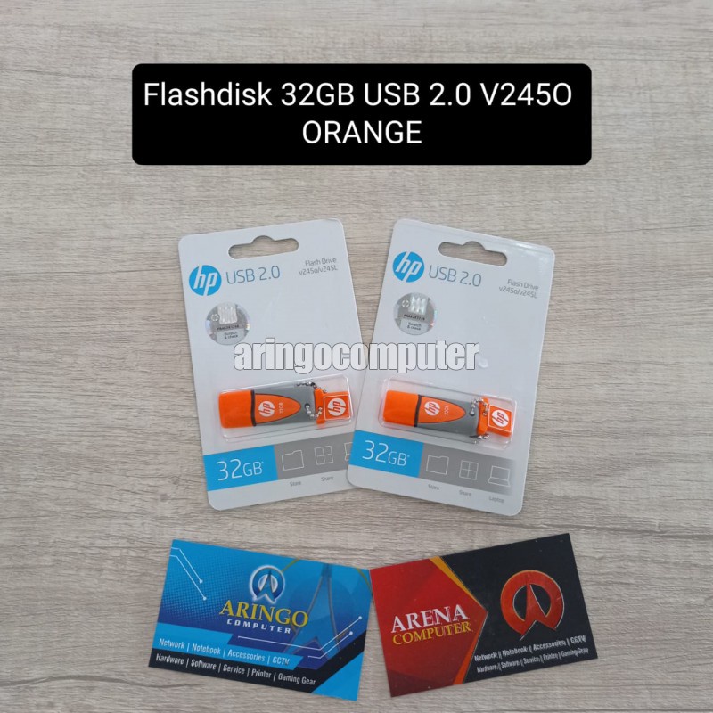 Flashdisk HP 32GB USB 2.0 V245O ORANGE