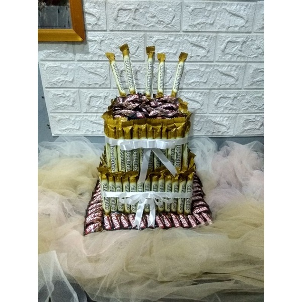 

buquet kue dari snack/buket ultah/buket eniverseryy/buket murah