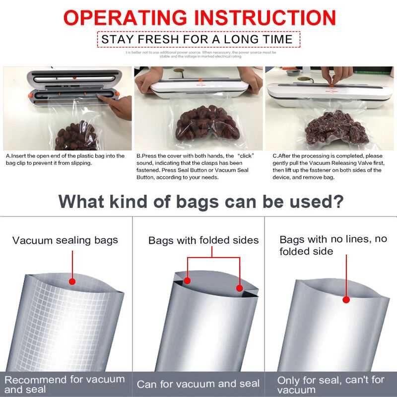 (100% BARANG ORI) XINBAOLONG Vacuum Sealer Packing Machine 80W - QH-02