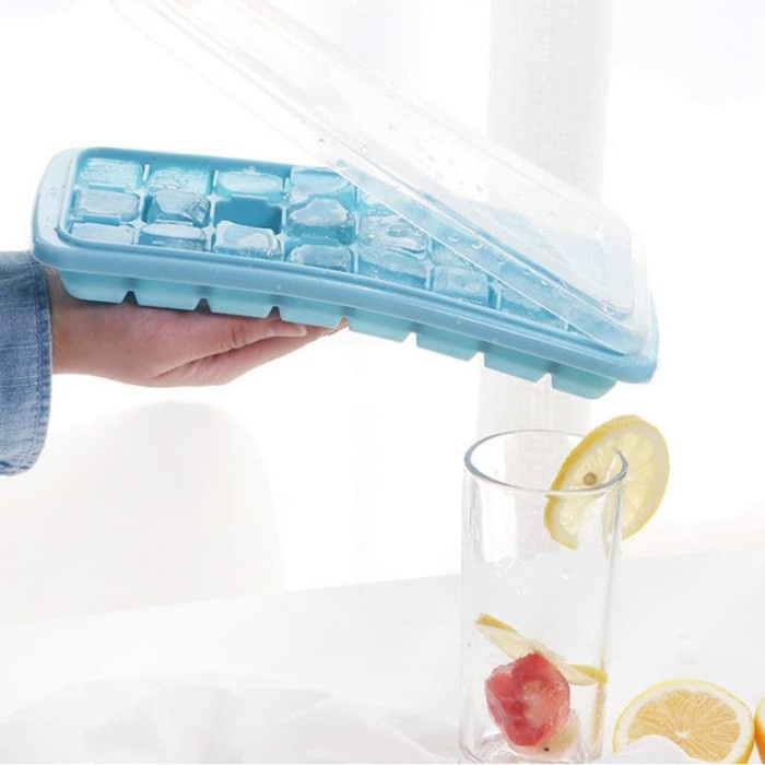 Cetakan es Silikon ice cube mold silicone 36 grid silicone ice tray