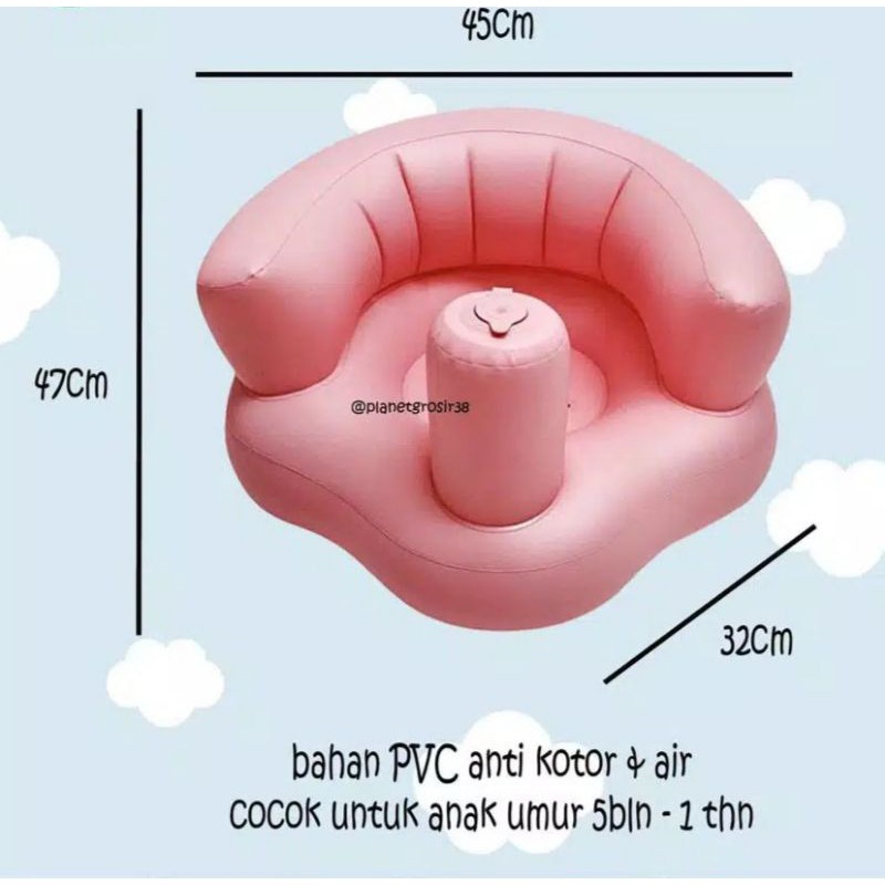 Sofa Bebek Kursi Duduk Baby Musik Pompa Angin Karakter Kelinci Ada Music Dan Non Music Sofa Kursi Makan Bayi belajar duduk balon Baby Chair Model Tiup Bebek Dengan Music Musik