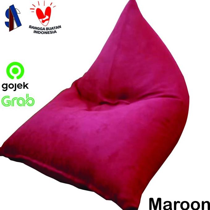 

Bean Bag Triangle, Sofa Malas Jukung, Termasuk Isian Styrofoam - Merah Strwom12