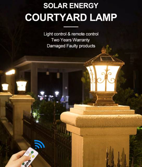Lampu Pilar Tenaga Surya Solar Lamp