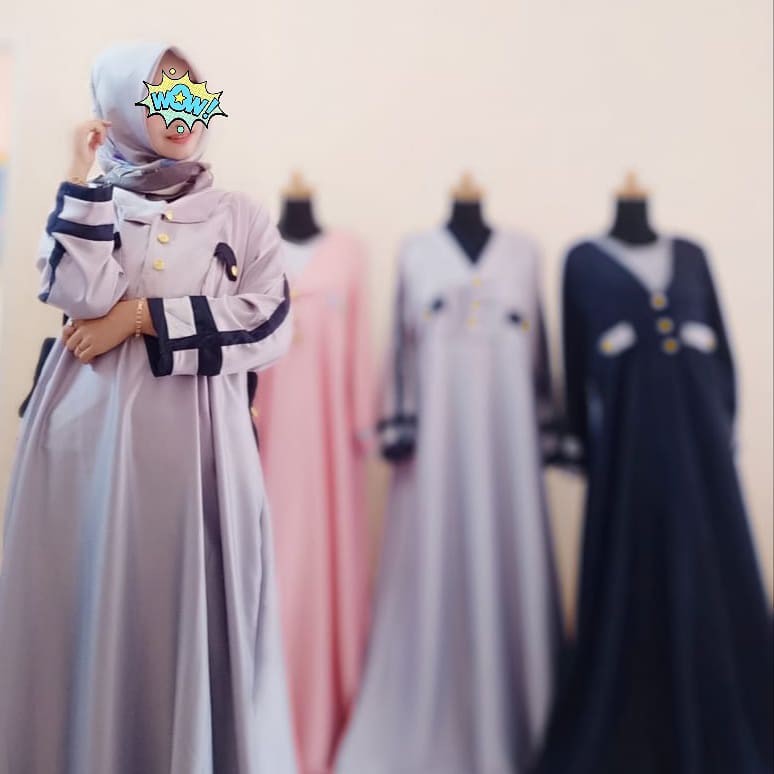 GKG Maxi Gamis Maxmara Korea Menyusui Polos