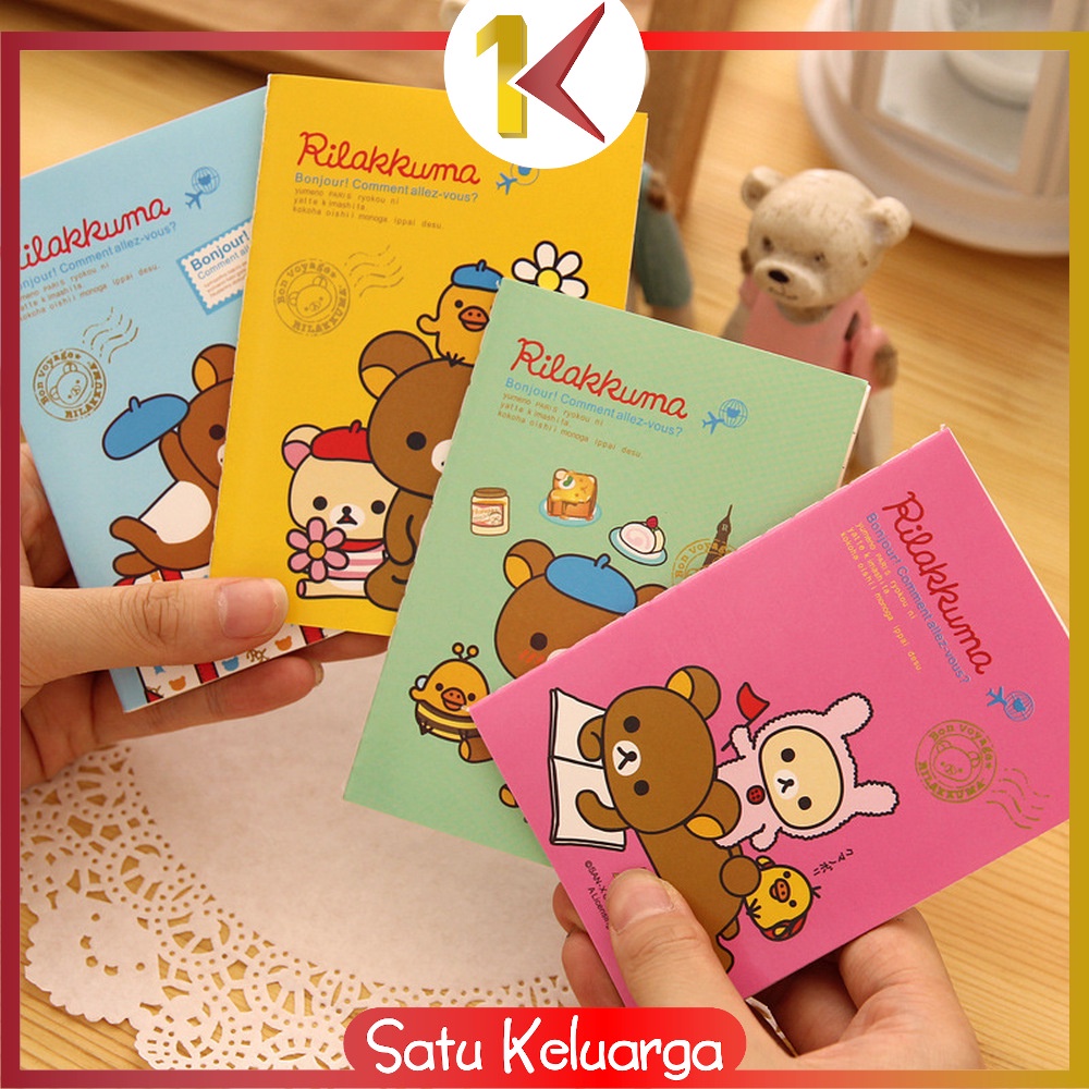SK-A25 Buku Tulis Mini Notebook / Buku Tulis Memo Kecil Karton / Buku Catatan Cartoon Mini Book Lucu Anak Sekolah Import