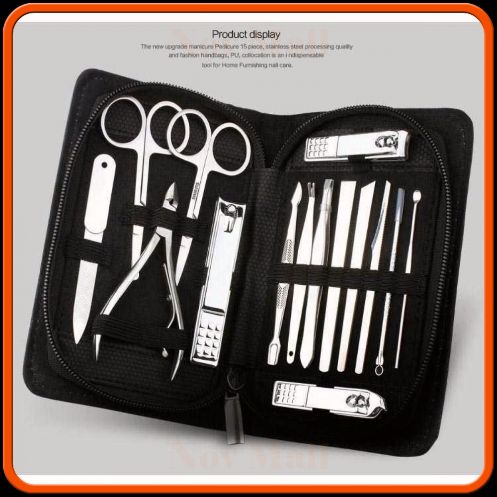 Set Perlengkapan Manicure Pedicure 15 PCS - ATE-3061