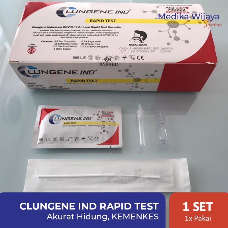 Alat Swab antigen anti gen Clungene